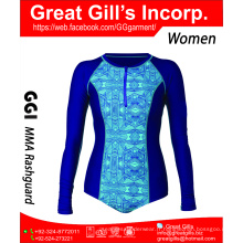 Rash guard moderne pour femmes / rash guard sur mesure / usure de compression